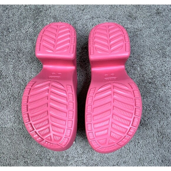 NWT Crocs Siren Clog Pink Crush Platform High Heel Women Size 12 Barbie Hot Pink - Picture 5 of 10